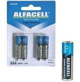 PILHA AAA ALCALINA C/4 LR03/4B ALFACELL