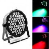 REFLETOR PAR LED SLIM 54 LEDS 1W RGB LK-154B LUATEK