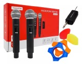MICROFONE TOMATE S/FIO DUPLO DE MÃO UHF MT-2301